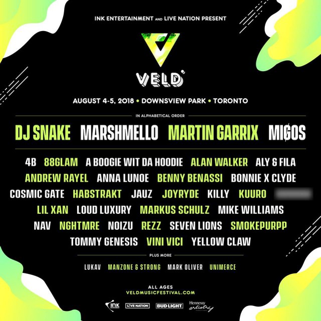 Veld Music Festival 2018 Lineup