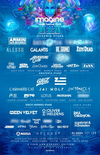 Imagine Music Festival 2018 Lineup