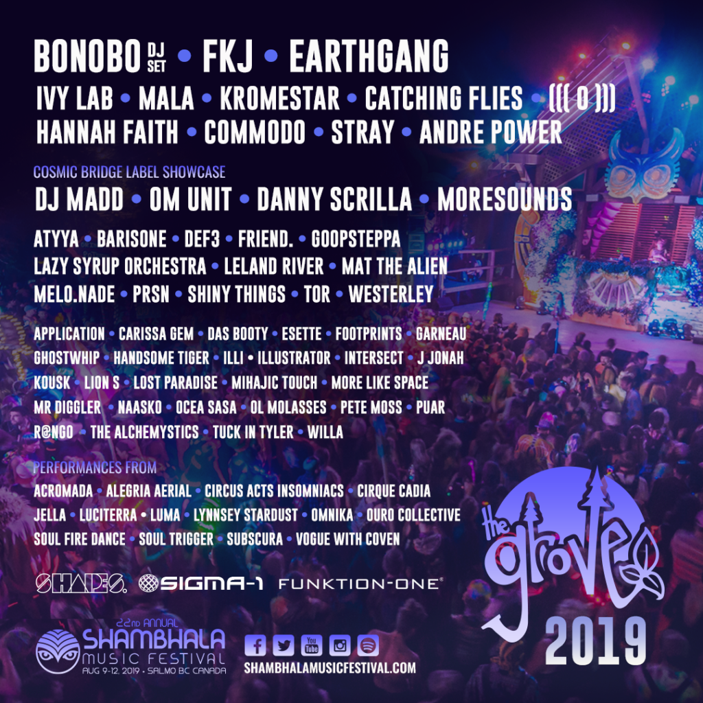 Shambhala Music Festival Announces Stage-wise Lineup For It's 22nd ...