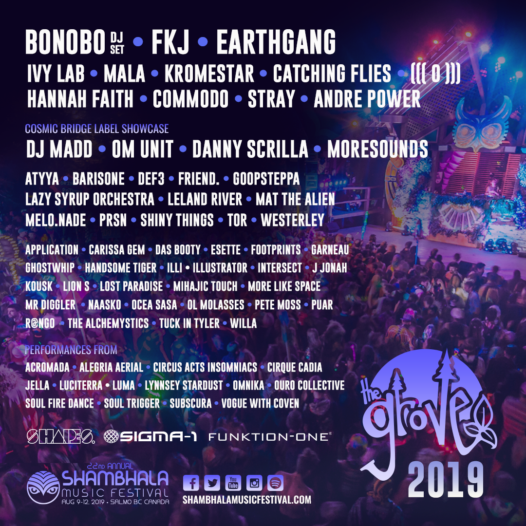 Shambhala Music Festival Announces Stagewise Lineup For It's 22nd