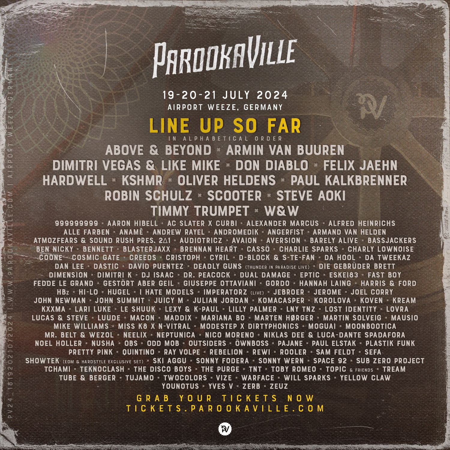 Parookaville 2024 Line-up