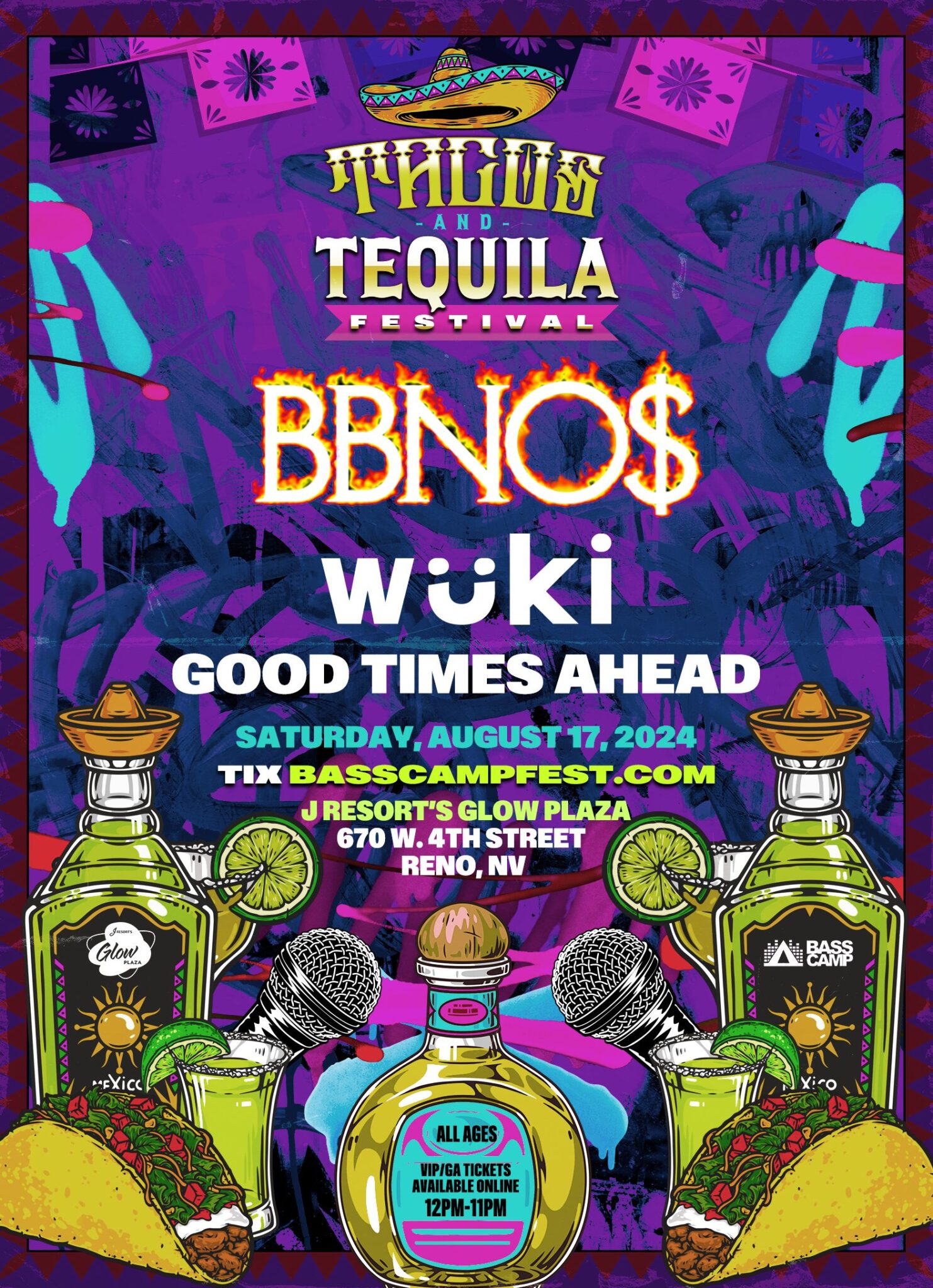 Bass Camp Presents Taco and Tequila Festival, August 17, 2024 EDMLI